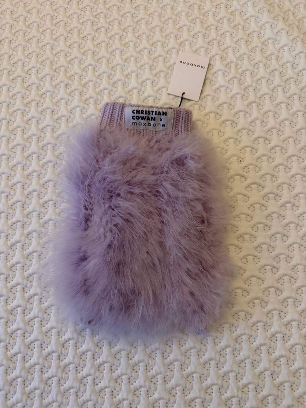 Christian Cowan x Max & Bone Lavender Faux Fur Pet Sweater SMALL MSRP $98